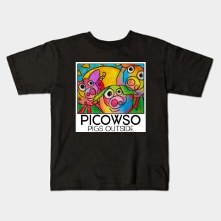 PICOWSO: Pigs Outside Kids T-Shirt